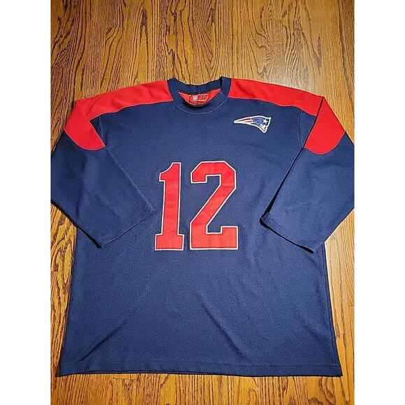 TOM BRADY New England PATRIOTS NFL Football Mens Size XXL Jersey Sweatshirt - Picture 2 of 11